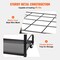 Black Metal Mobile Blueprint Storage Rack with Slots & Casters